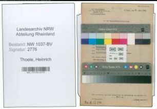 Entnazifizierung Heinrich Thoele , geb. 21.11.1902 (Buchhalter)