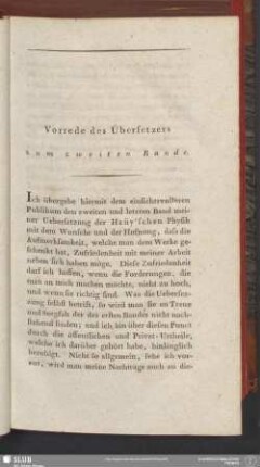 Vorrede des Übersetzers zum zweiten Bande