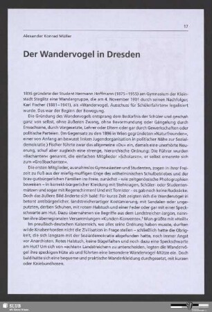Der Wandervogel in Dresden