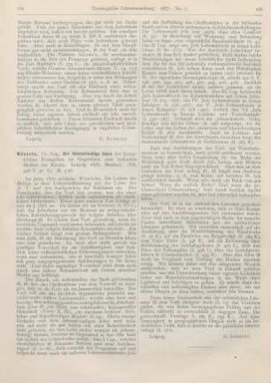 165-166 [Rezension] Wünsche, August, Der lebensfreudige Jesus der synoptischen Evangelien im Gegensatze zum leidenden Messias der Kirche