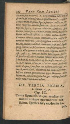 De Tertia Figura ... Cap. IX.