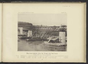Eisenbahnbrücke über die Donau bei Steinbach.