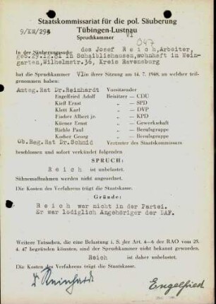 Reich, Josef