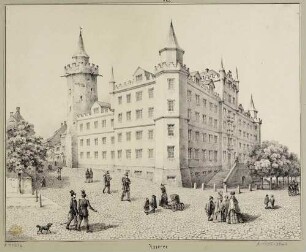 Die Alte Kaserne mit dem Wendischen Turm in Bautzen in Ostsachsen