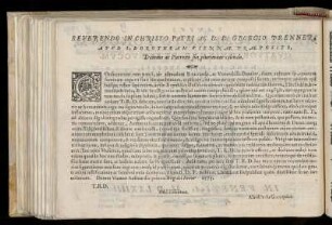 Dedikation an Georg Prenner, Vorsteher an St. Dorothea, Wien von Alardus du Gaucquier