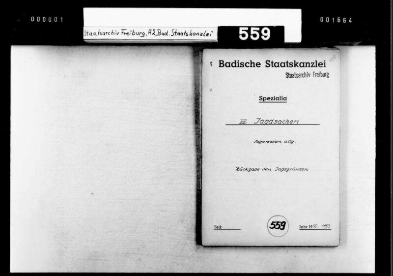 Rückgabe von bisher durch die französische Besatzungsmacht genutzten Jagdbezirken