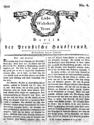 Nr. 6., 20. Januar 1810