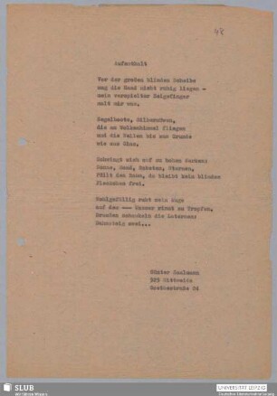 Aufenthalt