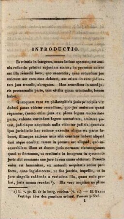 Diss. inaug. iur. in quaestionem: num remedium restitutionis in intergrum extraordinarium in processu communi germanico remedium sit mere subsidiarium?