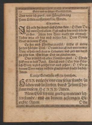 Kurtze Gebetlein offt zu sprechen.