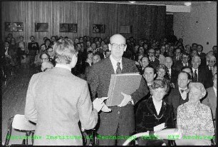 Feierlichkeiten anlässlich der Verabschiedung von Prof. Karl Wirtz (Leiter des Instituts für Neutronenphysik und Reaktortechnik (INR)) in der Schule für Kerntechnik (SKT)
