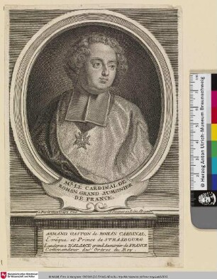 MR. LE CARDINAL DE ROHAN GRAND AUMONIER DE FRANCE