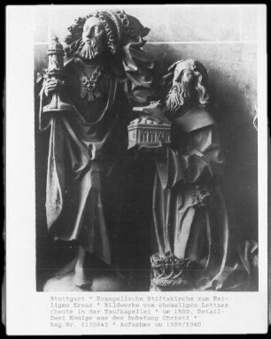 Zwei Könige aus der Anbetung Christi (vom ehemaligen Lettner)