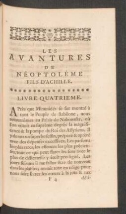 Livre Quatrieme.