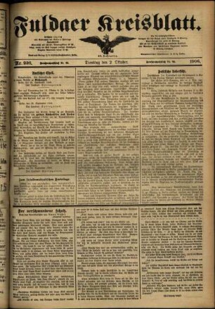 Ausgabe vom Dienstag, den 02. Oktober 1906.