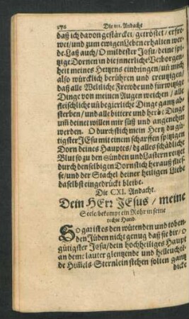 Die CXI. Andacht - Die CXIX. Andacht.