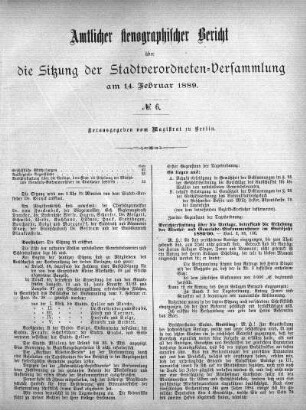No. 6, 14. Februar 1889