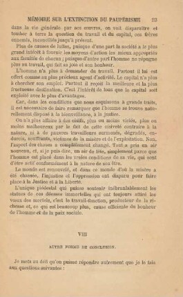VIII Autre Forme De Conclusion.