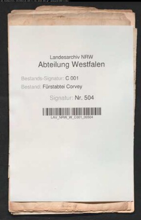 Verzeichnis von Mönchen und Kapitularen