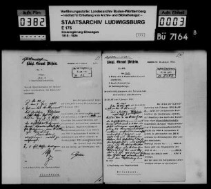 Schuldenwesen der Teilgemeinde Vorderhundsberg, Gemeindebezirk Pfahlbronn