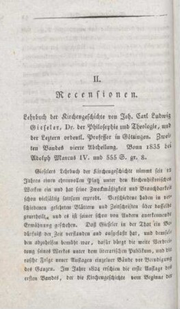 92-118 [Rezension] Gieseler, Johann Carl Ludwig, Lehrbuch der Kirchengeschichte; 2,4