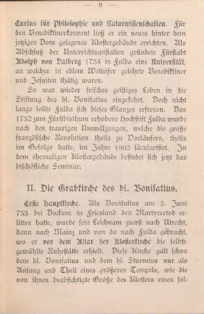 II. Die Grabkirche des hl. Bonifatius.