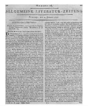 Gattenhof, G. M.: Sämtliche akademische Werke. Zusammengetragen und in deutscher Uebersetzung hrsg. von J. A. J. Varnhagen. Düsseldorf: Dänzer 1795