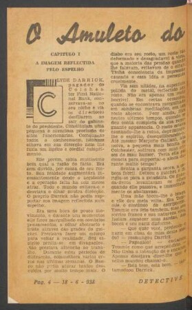 O amuleto do assassino : [Grande novella]