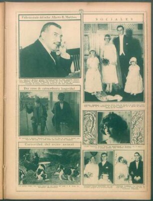 Fallecimiento del señor Alberto B. Martínez