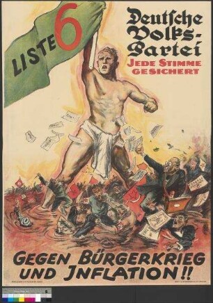 Wahlplakat der DVP zur Reichstagswahl am 31. Juli 1932