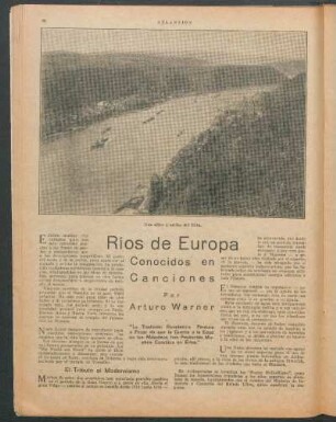 Ríos de Europa : Conocidos en canciones
