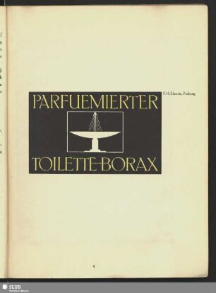 Parfuermierter Toilette-Borax