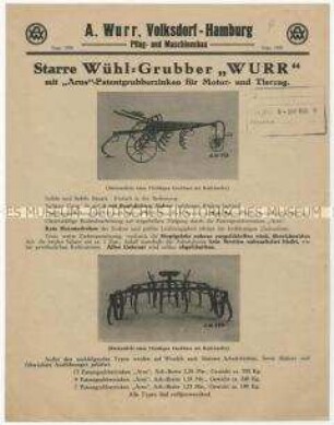 Grubber für die Bodenbearbeitung
