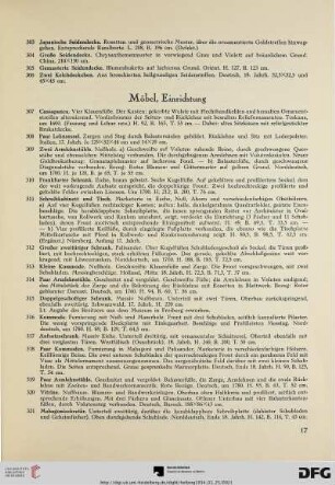 Möbel, Einrichtung (Nr. 307-383)