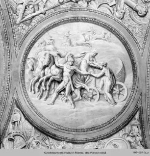Venus steigt in den Kriegswagen von Mars - scene della Iliade di Omero