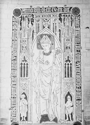 Grabstein für Bischof Vollrat von der Dorne (gestorben 1355)