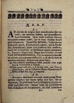 De Fontibvs Jvris Romani Praetermissa Ad Pomponivm