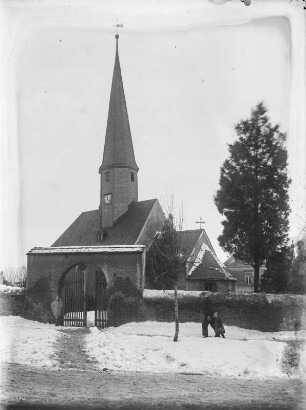 Kirche Schönau : Frohburg-Schönau. Evangelische Pfarrkirche Schönau. Winteraufnahme