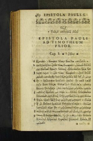 Epistola Pauli Ad Timotheum [Prior, Posterior]
