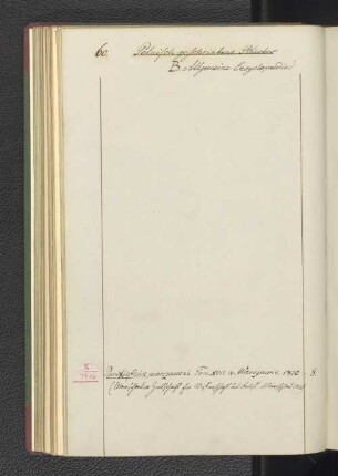 B. Allgemeine Encyclopaedie