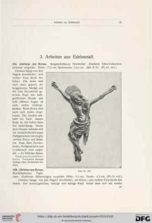 3. Arbeiten aus Edelmetall (Nr. 184 - 196)