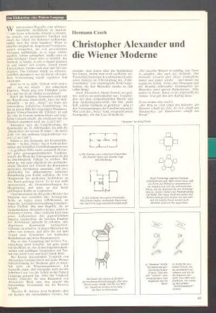 Christopher Alexander und die Wiener Moderne