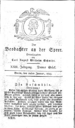3. Stueck, 20. Januar 1823