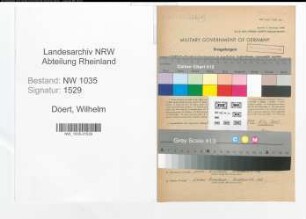 Entnazifizierung Wilhelm Doert , geb. 17.01.1913 (Hilfsarbeiter)