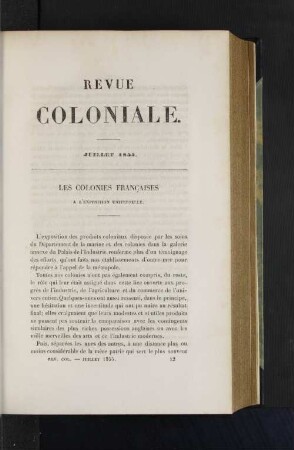 Les colonies francaises