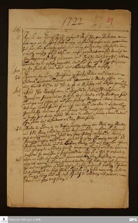 Bericht von Adolph Matthias Drebes an August Hermann Francke.