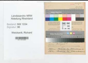 Entnazifizierung Richard Weickardt , geb. 06.09.1908 (Stabsfeldwebel)