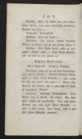 Achter Auftritt. Graf Appiani. Claudia Galotti.