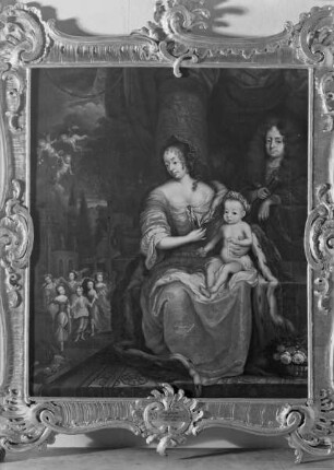 Fürst Johann Georg 2. zu Anhalt mit seiner Gattin und dem Prinzen Leopold