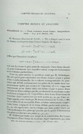 Comtes Rendus et Analyses.